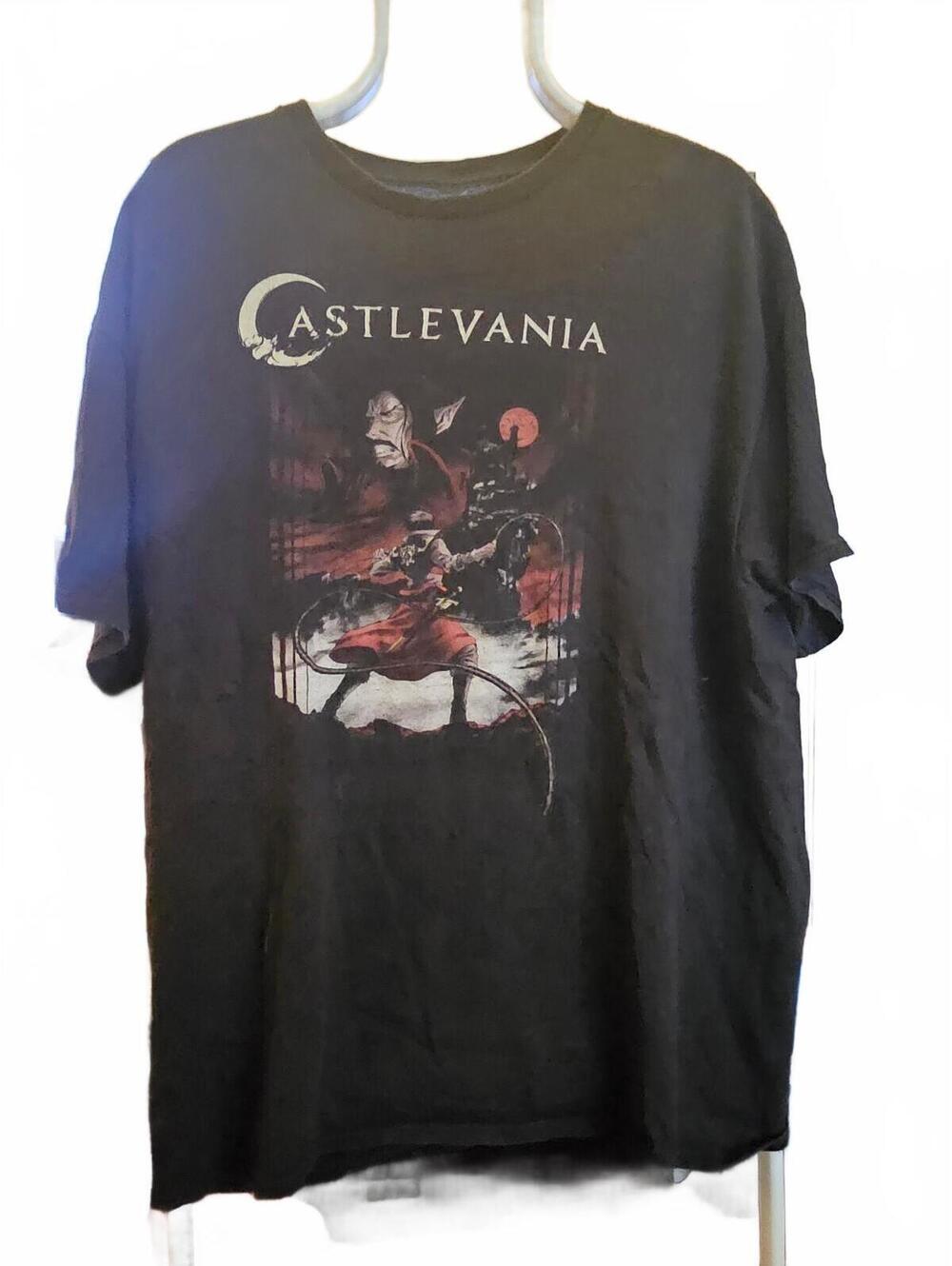 Castlevania Poster T-Shirt - classic video game merch - Size XL - EUC